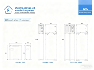 Nouveaux produits Debom 48 V 300 15 Kwh Batterie 6kw Système solaire hybride intégré - Product Image 2
