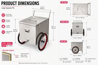 Chariot de vente ambulant d'extérieur : cuisine mobile, mini-remorque alimentaire, chariot à jus, lait, hot-dogs, chariot à glaces