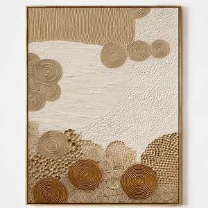 Abstract Embossed Wood Art Contemporary Handmade <b>Frame</b> Indoor Decor - Product Image 1