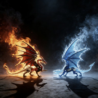 Puzzle 3D en métal Dragon de Glace et Dragon de Feu, 39 pièces, assemblage facile, fait main, jouet éducatif DIY, cadeau créatif, décorations de bureau, pour tous les âges