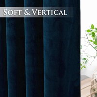 Rideaux en Velours Bleu de Haute Qualité, Style Européen Américain, Design Luxe pour Salon, Sur Mesure, Occultant pour Garder Votre Espace au Chaud