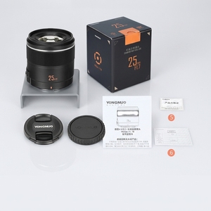 เลนส์ YONGNUO YN25 25 มม. F1.7M 25 มม. STM รุ่นใหม่ สำหรับ <span class=keywords><strong>Panasonic</strong></span> สำหรับ Olympus M4/3 Mount G95 GF9 GX9 มาโคร 4/3 เลนส์กล้องรูรับแสงกว้าง - Product Image 1