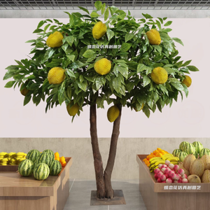 Árbol de <span class=keywords><strong>Durian</strong></span> Artificial Grande, Decoración de Frutas para Interiores y Exteriores, Supermercados, Fruterías, Paisajismo - Product Image 4