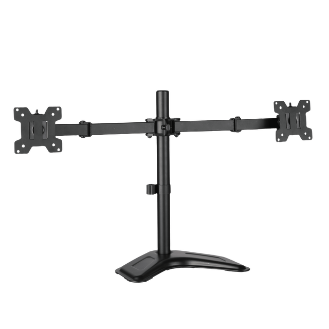 Dual Double Arms Computer Monitor Mount for 32 Inch Screen Bracket Support Desk Mount Stand Office