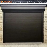Porte à enroulement isolée en aluminium à économie d'énergie avec fonction coupe-vent, design industriel pour entrepôts