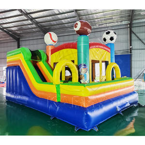 Casa de Brinco Inflable con Temática Deportiva, Castillo Hinchable para Niños con Cancha de Fútbol y Baloncesto para Parques y Eventos Escolares - Product Image 3