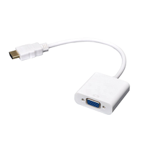 Adaptor VGA 1920x1080p dengan Konektor Berlapis Emas dan Kabel Berpelindung untuk Monitor dan HDTV - Merek CS