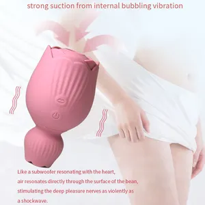 Vibromasseur en Silicone, jouet sexuel, en forme de Rose, pour femmes, personnalisé, offre spéciale, livraison gratuite