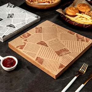 Papel para Envolver Alimentos, Diseño de Periódico, para Sándwiches, Hamburguesas, Papas Fritas, Mantel Individual, Papel Encerado, Papel para Envolver Alimentos Fritos - Product Image 3