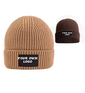 ราคาขายส่งโรงงานหมวกเหนือหมวกอุ่นหัว 56-58 สไตล์อะคริลิคถักนุ่ม Beanies สําหรับผู้ใหญ่