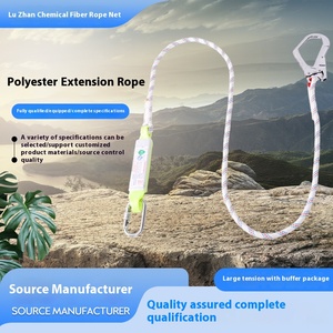 Ajustável Elastic <span class=keywords><strong>Safety</strong></span> Rope Personal Protective Equipment Trabalho Posicionamento <span class=keywords><strong>Belt</strong></span> Lanyard para Escalada Proteção Queda - Product Image 5
