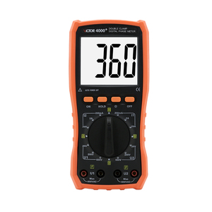 VICTOR VC4000 Volt-ampèremètre de phase à double <span class=keywords><strong>pince</strong></span> Détecteur de séquence <span class=keywords><strong>triphasé</strong></span> haute précision - Product Image 1