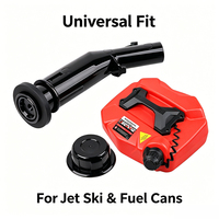 Conjunto de Tubo de Entrada de Combustible ABS Marino Compatible con Moto Acuática, Juego de Boquillas de Reabastecimiento Universal para Recambio de Contenedores de Combustible
