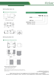 Fusibles Offre Spéciale à montage en surface en céramique carrée VF451/VF453 à action rapide 86V/125V - Product Image 4