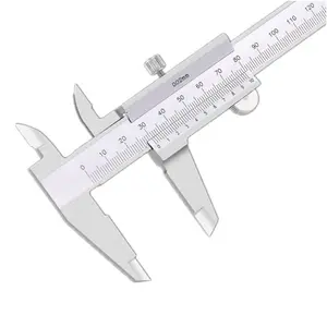 Pinças de metal Vernier 6" 0-150mm 0.02mm, ferramentas de medição