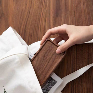 Bán Buôn Hình Chữ Nhật Hình Rắn Gỗ Óc Chó Đồ Trang Sức Lưu Trữ Hộp Hình Chữ Nhật Flannel Bìa Cho Phòng Ngủ Lưu Trữ Vòng Cổ Vòng - Product Image 5