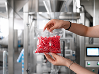 Machine d'emballage de sachets à grande vitesse multi-têtes pour peser les craquelins, les biscuits, les gâteaux de riz soufflé, le pop-corn et les snacks