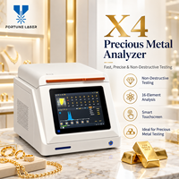 Testeur de pureté de l'or de bureau Fortune Laser, spectromètre XRF rapide pour l'analyse des métaux précieux et des déchets d'or et d'argent