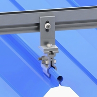 Rail de guidage en aluminium pour installation solaire, système d'installation solaire facile à poser, accessoires photovoltaïques pour toiture et sol