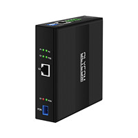 ONU Industrial Gigabit xPON PoE EPON/GPON 802.3at 30W para Riel DIN IP40 -40~75 ° Enrutamiento C L3