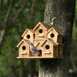 El yapımı ahşap Hummingbird kuş evleri dışında ev için büyük kuş evi bahçe ev dekor <span class=keywords><strong>Birdhouse</strong></span> - Product Image 6