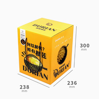 Nouvelle boîte d'emballage alimentaire de noyau de noix Durian 8-10 livres pastèque Hami Melon pomme Orange boîte de papier de fruits vide à main