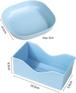 Petit plat en paille de blé pour restes, fruits secs et os, usage domestique - Product Image 2