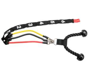 U-Fine 3 Tubes Tpe interchangeables Entraînements de gymnastique à domicile Cadre de porte Tirez vers le bas Triceps Crunch Rope - Product Image 3