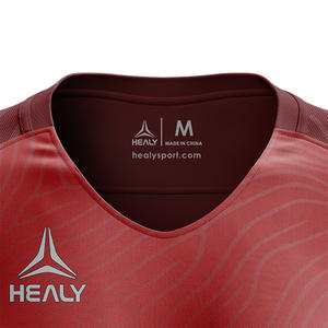 Camiseta de Fútbol para Mujer Healy Color Block Slim Fit, Estilo Rojo Pasión Verano 26, Transpirable y Ligera con Servicio OEM - Product Image 4