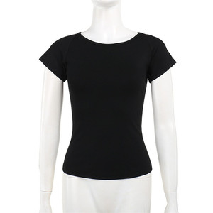 Camiseta <span class=keywords><strong>negra</strong></span> Retro con estampado de Ángel para <span class=keywords><strong>mujer</strong></span>, camiseta ajustada a la moda de verano 2025, camisetas de manga corta Y2k E-Gir - Product Image 5