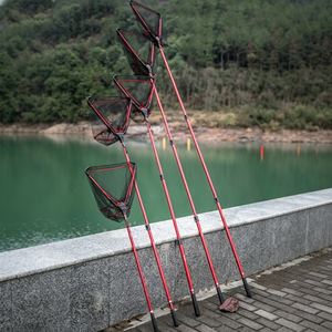 Épuisette de pêche pliable et télescopique, filet en maille à séchage rapide en alliage d'aluminium, portable pour la pêche en eau douce et salée - Product Image 6