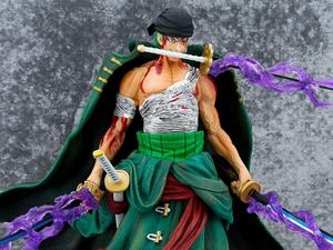 34CM 1 Pièce 1 Pièce <span class=keywords><strong>Roronoa</strong></span> <span class=keywords><strong>Zoro</strong></span> Collect Cadeau Japonais <span class=keywords><strong>Figurine</strong></span> Statue Anime PVC Figure Jouet - Product Image 3