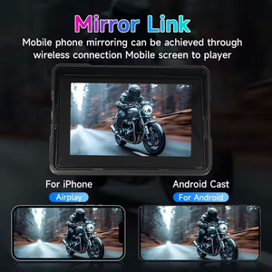 Sans fil Android Auto Y Carplay Pantalla Para Moto Accesorios Per Con Pour Gps Senza Fili 5 Pouces Pulgadas <span class=keywords><strong>Mirror</strong></span> <span class=keywords><strong>Link</strong></span> - Product Image 5