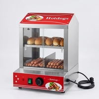 Chauffe-encourages à hot-dogs électrique commercial de comptoir, équipement de restauration, petite vitrine de présentation