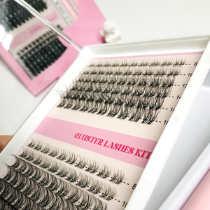 Pestañas Segmentadas Hechas a Mano, Curvatura D Individual, 8-16 mm, Kit de Pestañas Naturales en Racimo, Logotipo Personalizado, Pestañas en Forma de Abanico - Product Image 6