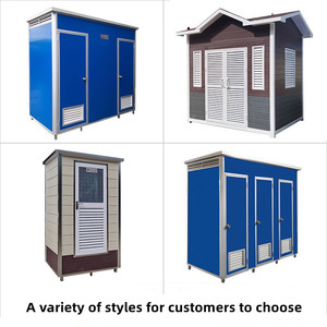 Toilettes mobiles préfabriquées, douches portables d'extérieur, unités sanitaires durables en conteneurs pour le Qatar, installation facile pour la construction - Product Image 3