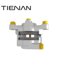 Étrier de frein de moto CNC de course, 2 pistons en alliage de titane, corps en aluminium, kit complet 34 mm