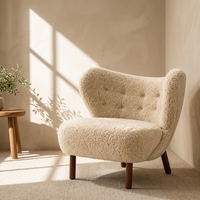 Vente Chaude OEM ODM Fauteuil Simple Rembourré en Tissu, Fauteuil de Loisirs Doux, Vente en Gros Usine, Mobilier de Salon et de Maison