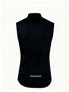 Chaleco sin mangas cortavientos de alto rendimiento, transpirable, con logo personalizado, para ciclismo en carretera, MTB, entrenamiento en clima frío. - Product Image 2