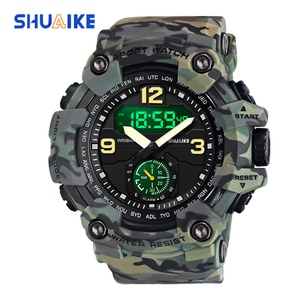 Montre de mode chronographe de luxe, montre sport étanche pour homme, montre numérique, affichage analogique, montre à quartz de luxe - Product Image 1