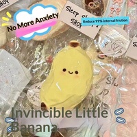 Mini jouet anti-stress banane mignonne, best-seller viral, à rebond lent, texture caoutchouc effet argile, idéal pour les jeunes