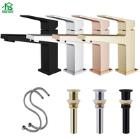 Mitigeur de douche thermostatique encastré chaud/froid en laiton avec cartouche céramique, finition or rose, pour salle de bain, avec kit de montage