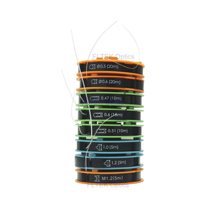 Shanghai Fltek Juego de 8 Cordones de Nylon para Gafas OA056 Semimontura 0.5-1.2mm 8 Tamaños Herramienta Óptica OA056 Nombre del Producto Transparente E - Product Image 1