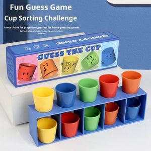 Juego Clásico Montessori de Adivinanzas con Copas y Bolas a Juego, Juguete Sensorial Interactivo para Niños, Entrenamiento de Coordinación Mano-Ojo - Product Image 1