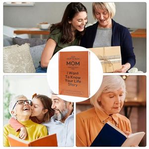 Hot-Selling Mom's Story 2025 New Fashion A5 Leather Hardcover Journal Notebook 100 Sheets Gift Memory <b>Keepsake</b> - Product Image 3