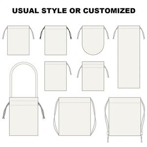 Sac à cordon en coton personnalisé de haute qualité avec motif lettres, sac anti-poussière de qualité supérieure - Product Image 5