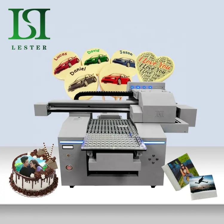 LSTA3-555 2022 impressora rápida comestível comida bolo, máquina de impressão da foto, cupcake, impressora de bolo de aniversário