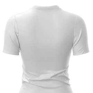 Women's Spandex/Polyester Short Sleeve Sport Compression Shirt Breathable Quick Dry Eco-Friendly - Product Image 4