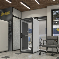 UNIBOOTH Cabines de Travail Portables Modernes Multifonctionnelles Personnalisables, Cabine de Réunion Insonorisée pour Bureau à Domicile et Bureaux