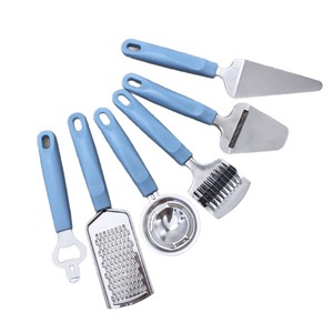 New Stainless Steel 6-piece Kitchen Gadgets Soda Pumping Shovel Planing <b>Tools</b> Set Yangjiang Factory Direct Wholesale White Box - Product Image 1